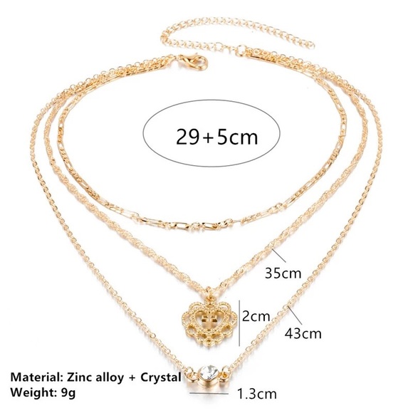 Layered Pendant Choker - Picture 5 of 7